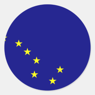 Adesivo Bandeira de Alaska