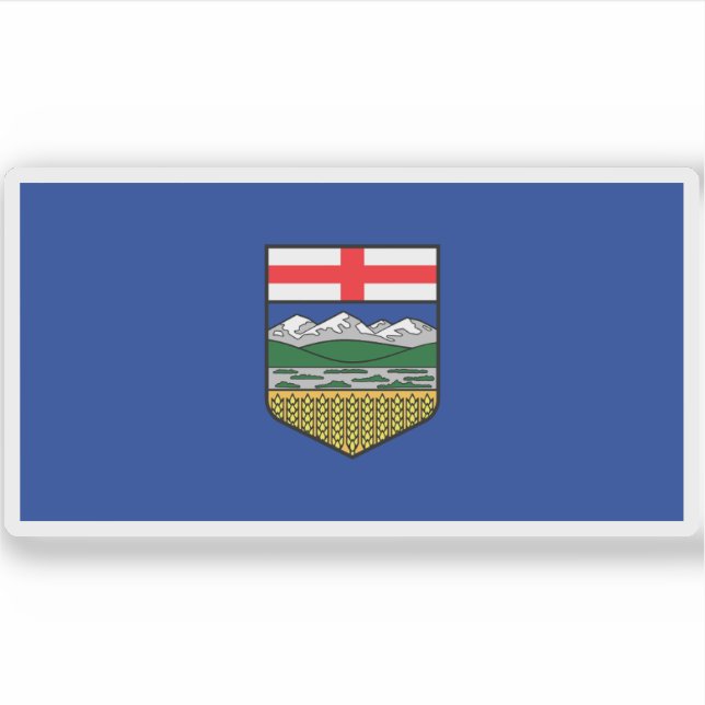Adesivo Bandeira de Alberta (Frente)