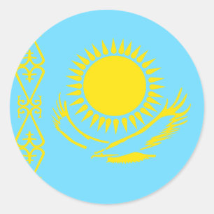 Adesivo Bandeira de alta qualidade de Kazakhstan