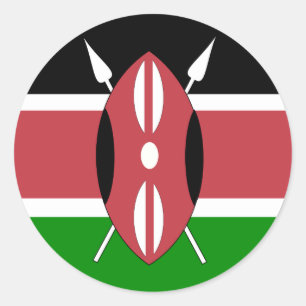Adesivo Bandeira de alta qualidade de Kenya