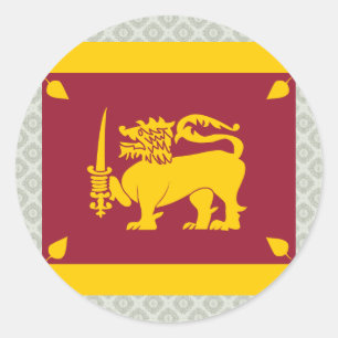 Adesivo Bandeira de alta qualidade de Sri Lanka