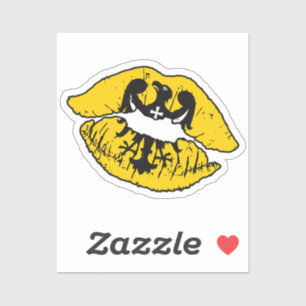 Adesivo Bandeira de Amor do Lipstick da Baixa Silésia