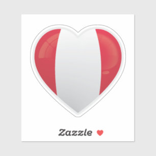 Adesivo Bandeira de Amor do Peru