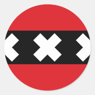 Adesivo Bandeira de Amsterdão