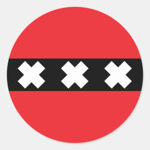 Adesivo Bandeira de Amsterdão