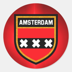 Adesivo Bandeira de Amsterdão