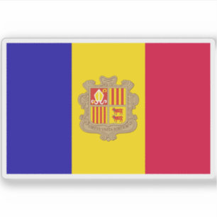 Adesivo Bandeira de Andorra