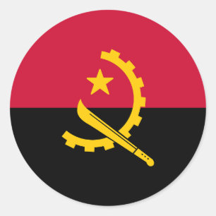 Adesivo Bandeira de Angola