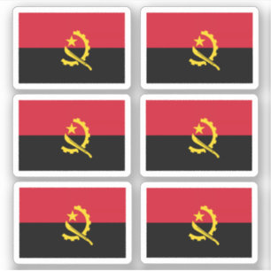 Adesivo Bandeira de Angola - uma coleção