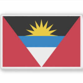 Adesivo Bandeira de Antígua e Barbuda