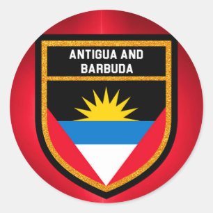 Adesivo Bandeira De Antígua E Barbuda