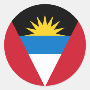 Adesivo Bandeira de Antígua e Barbuda