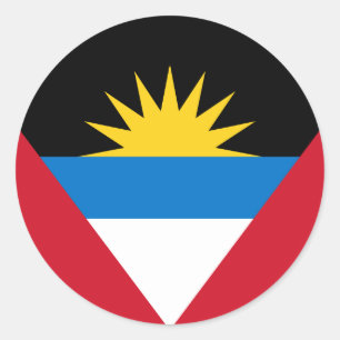 Adesivo Bandeira de Antígua e Barbuda, Antíguan Barbudan