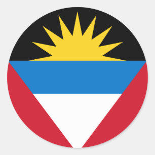 Adesivo Bandeira de Antígua e de Barbuda