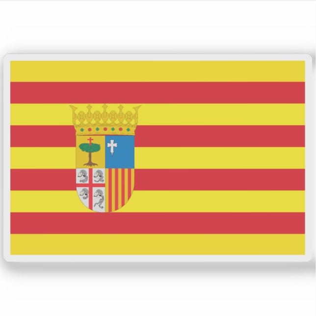 Adesivo Bandeira de Aragão (Frente)