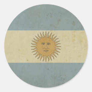Adesivo Bandeira de Argentina do vintage