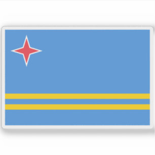Adesivo Bandeira de Aruba
