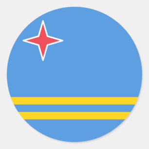 Adesivo Bandeira de Aruba
