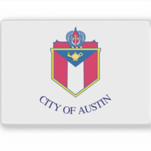 Adesivo Bandeira de Austin, Texas