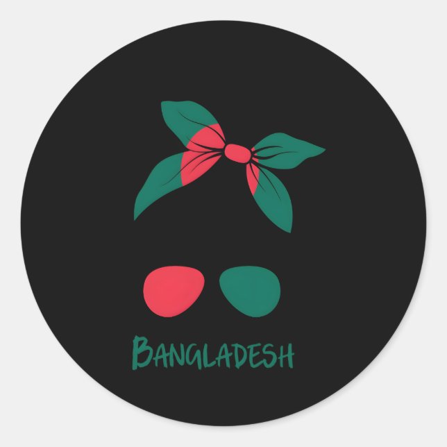 Adesivo Bandeira de Bangladesh (Frente)