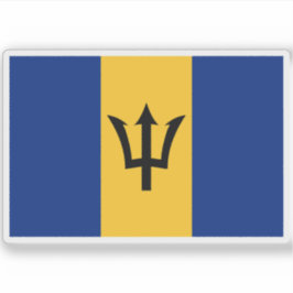 Adesivo Bandeira de Barbados