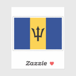 Adesivo Bandeira de Barbados
