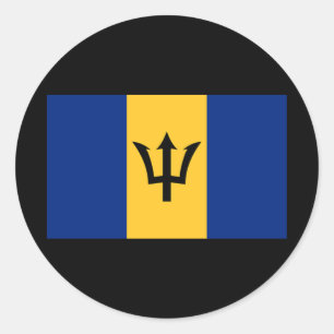 Adesivo Bandeira de Barbados