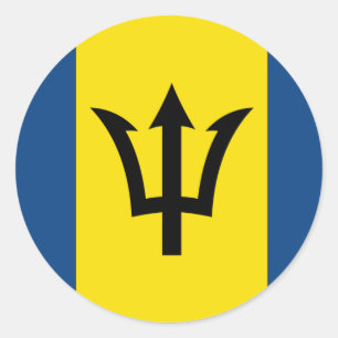Adesivo Bandeira de Barbados