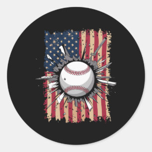 Adesivo Bandeira de Baseball nos Estados Unidos