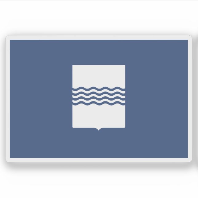 Adesivo Bandeira de Basilicata, Itália (Frente)