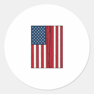 Adesivo Bandeira de Beisebol Distressed Vintage Design Vet