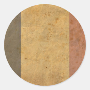 Adesivo Bandeira de Bélgica do vintage