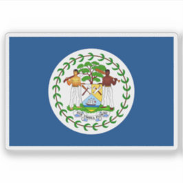 Adesivo Bandeira de Belize (1950-1981)