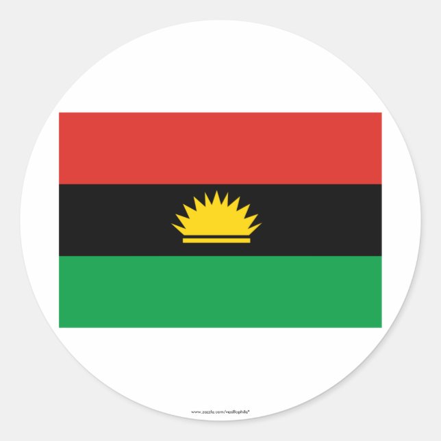 Adesivo Bandeira de Biafra (1967-1970) (Frente)