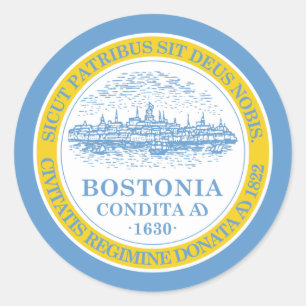 Adesivo Bandeira de Boston