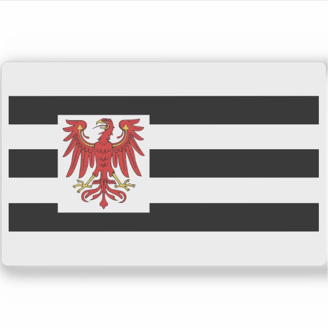 Adesivo Bandeira de Brandeburgo (1660-1750) (Frente)