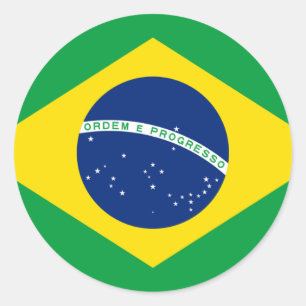 Adesivo Bandeira de Brasil - Bandeira faz Brasil