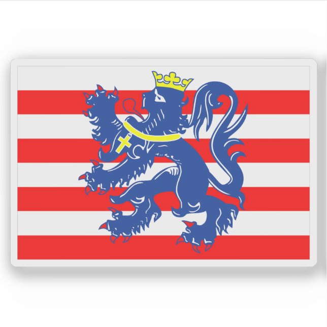 Adesivo Bandeira de Bruges, Bélgica (Frente)