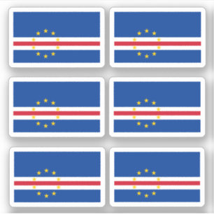 Adesivo Bandeira de Cabo Verde - Um colecionador