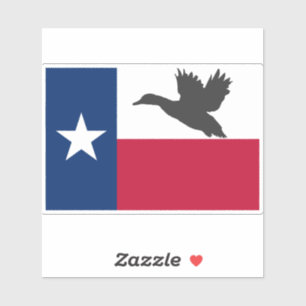 Adesivo Bandeira de Caça ao Pato do Texas