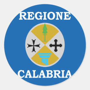 Adesivo Bandeira de Calabria, Italia