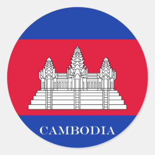 Adesivo Bandeira de Cambodia