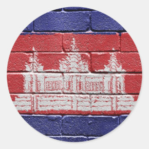 Adesivo Bandeira de Cambodia