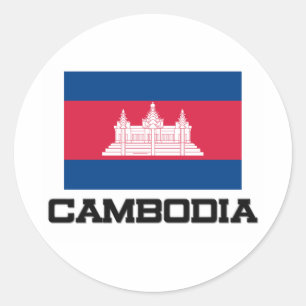 Adesivo Bandeira de Cambodia