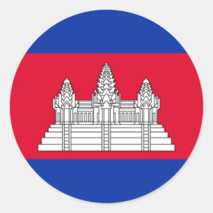 Adesivo Bandeira de Cambodia - bandeira cambojana
