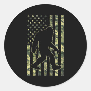 Adesivo Bandeira de Camuflagem EUA Sasquatch Bigfoot