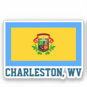 Adesivo Bandeira de Charleston, Virgínia Ocidental