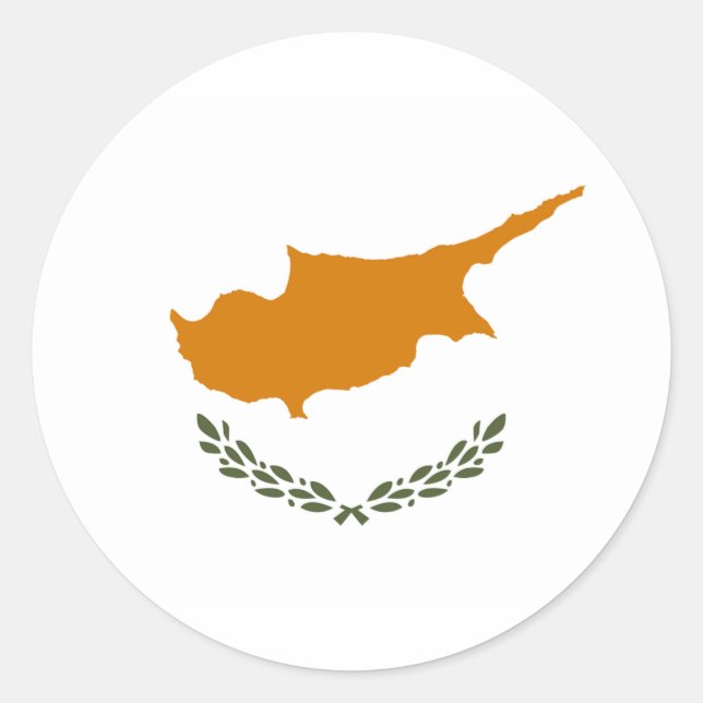 Adesivo Bandeira de Chipre (Frente)