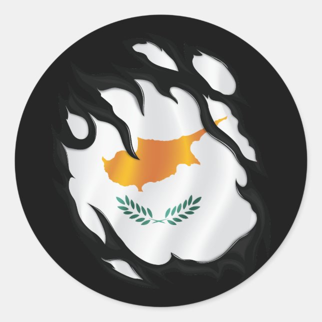 Adesivo Bandeira de Chipre (Frente)