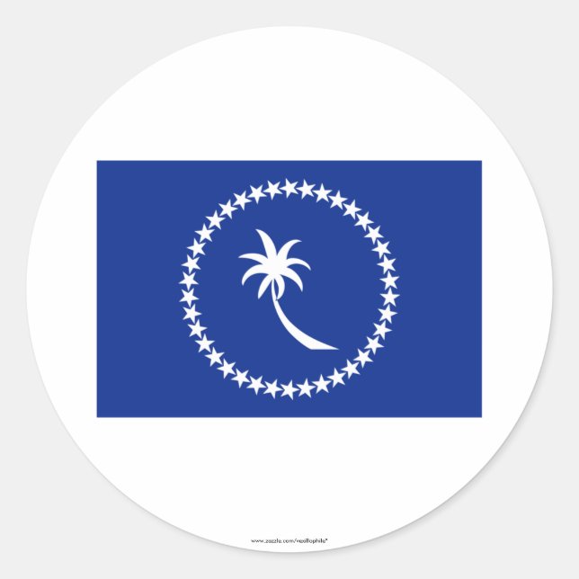 Adesivo Bandeira de Chuuk (Frente)